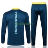 Arsenal Ensemble Sweat d'Entraînement Quarter-Zip 22-23 Bleu Jaune Pour Enfant